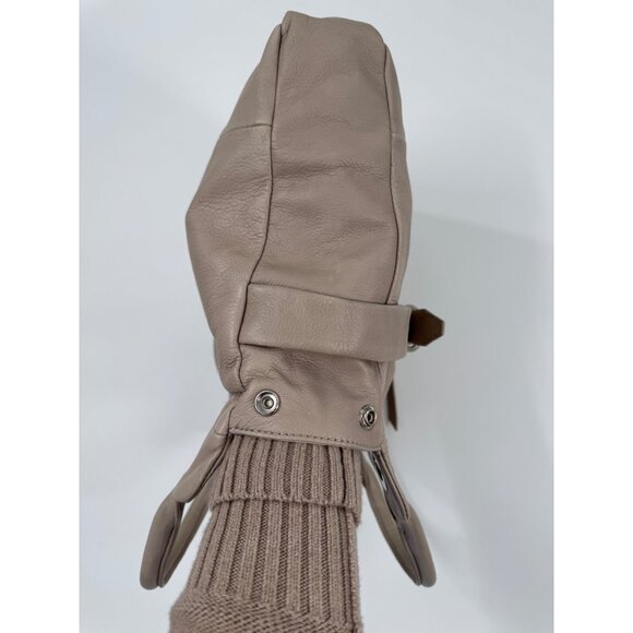 Foley + Corinna Jet Setter Taupe Leather Shoulder Bag With Front Zipper Pocket - Picture 16 of 16